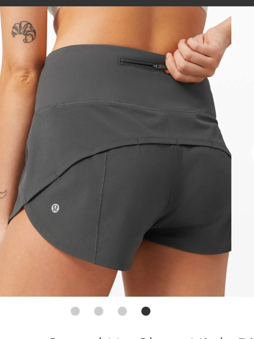 Lululemon Speed Up Shorts Black Size 6